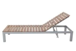 VILLANA Gartenliege, Alu / FSC-Akazienholz, 200 X 70 X 33 Cm, 4-Stufen Verstellbar -MBM Verkäufe 10 16457.jpg