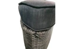 OUTFLEXX Houston Loungebett, Grau, Polyrattan, Doppel-halbrund, Viele Stellmöglichkeiten, Dach Klappbar -MBM Verkäufe 10 18543.jpg