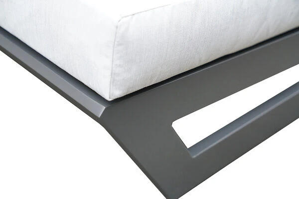 OUTFLEXX Loungesessel, Anthrazit / Creamy White, Aluminium / Polyester, 73x86x66 Cm, Inkl. Polster 10 OUTFLEXX Loungesessel, Anthrazit / Creamy White, Aluminium / Polyester, 73x86x66 Cm, Inkl. Polster – Bild 10