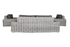 OUTFLEXX Loungemöbel, White Faded Grey, Polyrattan, 4 Personen, Inkl. Tisch 70 X 130 Cm Und Polster Aus Olefin In Anthrazit -MBM Verkäufe 10 20789.jpg