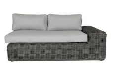 OUTFLEXX Ecklounge, Two Tone Grey, Polyrattan, 6 Personen, Inkl. Tisch/Hocker 90 X 90 Cm Und Polster In Grau -MBM Verkäufe 10 20907.jpg