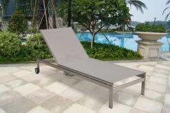 OUTFLEXX Rollliege, Taupe, Edelstahl/Textilene, Verstellbare Rückenlehne, 212x71x36cm -MBM Verkäufe 10 7100 4.jpg