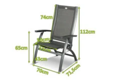 HARTMAN Primo Multipositionssessel, Xerix/anthrazit, Alu/Textilene, 71,5x70x112cm, Verstellbar -MBM Verkäufe 11667 4.jpg