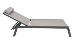 VILLANA 2er-Set Sonnenliegen, Anthrazit/grau, Alu/Textil, 198x66x32cm, Mit Beistelltisch 45x45cm -MBM Verkäufe 11 13885.jpg