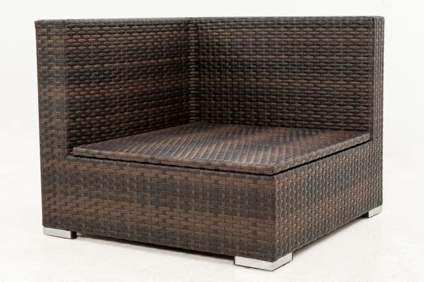 OUTFLEXX Eckelement, Braun Marmoriert, Polyrattan, 85 X 85 X 70 Cm, Wasserfeste Kissenbox 10 OUTFLEXX Eckelement, Braun Marmoriert, Polyrattan, 85 X 85 X 70 Cm, Wasserfeste Kissenbox – Bild 10