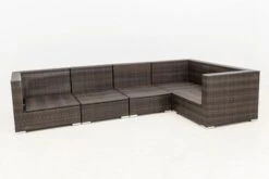 OUTFLEXX Loungemöbel-Set, 5 Pers, Braun Marmoriert, Polyrattan, Wasserfeste Kissenbox -MBM Verkäufe 11 16064 BOX A.jpg