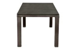 Ploß Rocking Dining Tisch, Grau/braun-meliert, Polyrattan, 170 X 90 Cm, Glasplatte In Steinoptik -MBM Verkäufe 11 20157.jpg