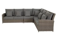 OUTFLEXX Dining Set, Grau, Polyrattan, 4tlg, 5-6 Personen, Inkl. Polster Und Kissen -MBM Verkäufe 11 20661.jpg