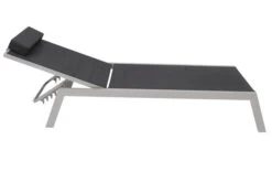 VILLANA 2er-Set Sonnenliegen, Silber/schwarz, Alu/Textil, 198x66x32cm, Mit Beistelltisch 45x45cm -MBM Verkäufe 12 13886.jpg