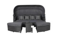 OUTFLEXX Houston Loungebett, Grau, Polyrattan, Doppel-halbrund, Viele Stellmöglichkeiten, Dach Klappbar -MBM Verkäufe 12 18543.jpg