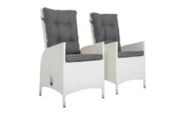 OUTFLEXX 2er Set Dining Sessel, Weiß, Polyrattan, 55 X 65 X 112 Cm, Rücken Stufenlos Verstellbar -MBM Verkäufe 12 20669.jpg