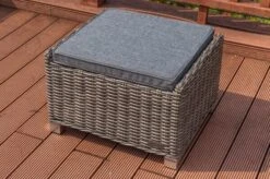 OUTFLEXX Dining Sessel, Grau, Polyrattan, 74 X 83 X 110 Cm, Stufenlos Verstellbar, Inkl. Hocker -MBM Verkäufe 12 20898.jpg