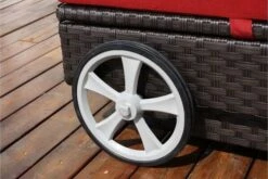 OUTFLEXX Sonnenliege, Braun, Polyrattan, 200x80x37,5cm, Inkl. Polster, Rückenlehne 4-stufig Verstellbar 8 OUTFLEXX Sonnenliege, Braun, Polyrattan, 200x80x37,5cm, Inkl. Polster, Rückenlehne 4-stufig Verstellbar -MBM Verkäufe 1337 04.jpg