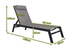 VILLANA Gartenliege, Anthrazit/grau, Aluminium/Textil, 198 X 60 X 32 Cm, Verstellbar 15 VILLANA Gartenliege, Anthrazit/grau, Aluminium/Textil, 198 X 60 X 32 Cm, Verstellbar -MBM Verkäufe 13405 5.jpg