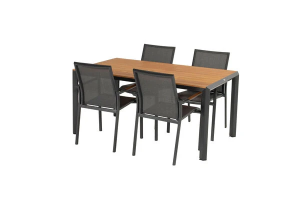 Hartman Aruba Esstisch, Xerix, Aluminium/Teakholz, 160x90cm, Aus FSC Teakholz 2 Hartman Aruba Esstisch, Xerix, Aluminium/Teakholz, 160x90cm, Aus FSC Teakholz – Bild 2