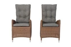 OUTFLEXX 2er Set Dining Sessel, Hellbraun, Polyrattan, 55 X 65 X 112 Cm, Rücken Stufenlos Verstellbar -MBM Verkäufe 13 20678.jpg