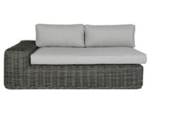 OUTFLEXX Ecklounge, Two Tone Grey, Polyrattan, 6 Personen, Inkl. Tisch/Hocker 90 X 90 Cm Und Polster In Grau -MBM Verkäufe 13 20907.jpg
