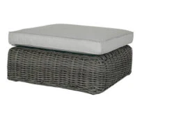 OUTFLEXX Ecklounge, Two Tone Grey, Polyrattan, 6 Personen, Inkl. Tisch/Hocker 90 X 90 Cm Und Polster In Grau -MBM Verkäufe 15 20907.jpg