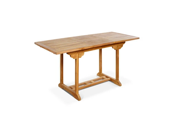 OUTFLEXX Ontario Ausziehtisch, Natur, Teakholz, 160/210x90cm, Fein Geschliffen 5 OUTFLEXX Ontario Ausziehtisch, Natur, Teakholz, 160/210x90cm, Fein Geschliffen – Bild 5