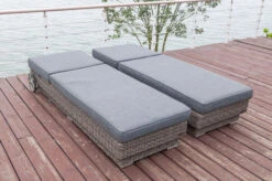 OUTFLEXX Rollliege, Grau, Polyrattan, 200x70x27,5cm, Rückenlehne 5-fach Verstellbar -MBM Verkäufe 18 18367.jpg