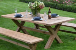 Gartentisch Lincoln Aus Gebürstetem Teakholz Von Ploß