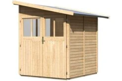 KARIBU Gartenhaus Wandlitz, Fichtenholz 19 Mm, Pultdach