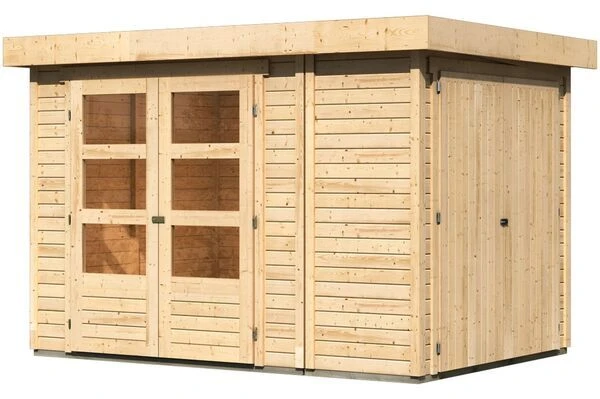 KARIBU Gartenhaus Retola 2, Fichtenholz 19 Mm, Inkl. Anbauschrank 1 KARIBU Gartenhaus Retola 2, Fichtenholz 19 Mm, Inkl. Anbauschrank