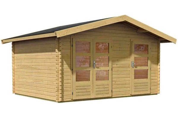 KARIBU Gartenhaus Lagor, Fichtenholz 38 Mm, Naturbelassen 1 KARIBU Gartenhaus Lagor, Fichtenholz 38 Mm, Naturbelassen