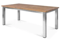 OUTFLEXX Ausziehtisch, Edelstahl/recyceltes FSC®-Teak, 200/260x100cm, Rustikal Gebürstet 16 OUTFLEXX Ausziehtisch, Edelstahl/recyceltes FSC®-Teak, 200/260x100cm, Rustikal Gebürstet -MBM Verkäufe 1 18318.jpg