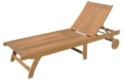OUTFLEXX Sonnenliege, Natur, FSC-Akazienholz, 197 X 71,5 X 35 Cm, Mit Rollen -MBM Verkäufe 1 18935.jpg