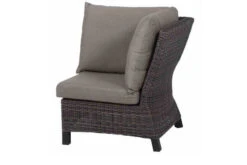 SIENA GARDEN Corido Eckelement, Charcoal, Alu / Gardino®-Geflecht, 83x83x88 Cm