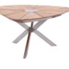 DIAMOND GARDEN Lyon Triangel Esstisch, Edelstahl/Recycled Teak, 150x 150 Cm