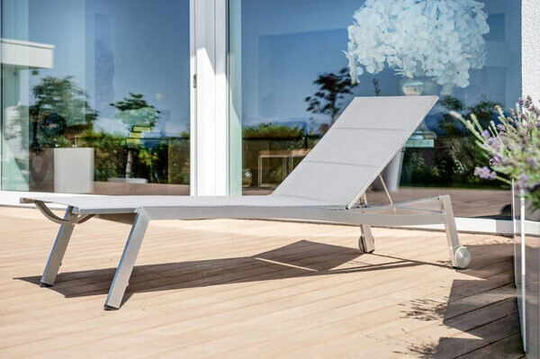 STERN Allround Rollenliege, Silber, Edelstahl/Textil, 200x71x40 Cm, Gepolstert, Verstellbare Rückenlehne 1 STERN Allround Rollenliege, Silber, Edelstahl/Textil, 200x71x40 Cm, Gepolstert, Verstellbare Rückenlehne