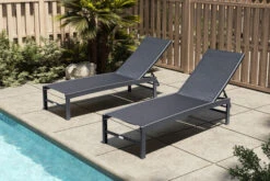 OUTFLEXX Liege, Anthrazit Matt/schwarz, Alu/Textilene, 190x62x34cm, Rückenlehne Verstellbar -MBM Verkäufe 20394 02.jpg