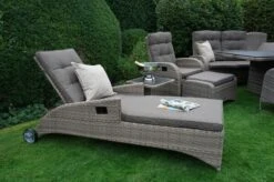 Ploß Rabida Comfort Rollliege, Champagner-meliert, Polyrattan, 198x68x44cm, Verstellbar, Hohe Sitzhöhe -MBM Verkäufe 20 20165.jpg