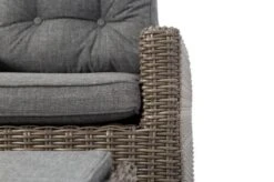 OUTFLEXX Dining Sessel, Grau, Polyrattan, 74 X 83 X 110 Cm, Stufenlos Verstellbar, Inkl. Hocker -MBM Verkäufe 20 20898.jpg