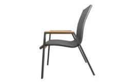 OUTFLEXX Stapelstuhl, Anthrazit Matt, Aluminium/Holzimitat, 70x56x89cm -MBM Verkäufe 21297 3.jpg