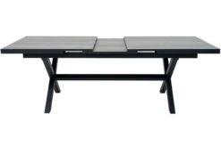 Ploß Louvra Auszugs-Dining-Tisch, Anthrazit/Holzoptik, Alu/Keramik, 160/210x100,5cm, Tischplatte Aus Keramikfliesen -MBM Verkäufe 21629 4.jpg