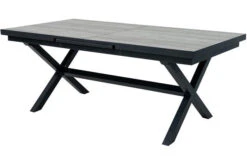 Ploß Louvra Auszugs-Dining-Tisch, Anthrazit/Holzoptik, Alu/Keramik, 160/210x100,5cm, Tischplatte Aus Keramikfliesen -MBM Verkäufe 21629 9.jpg