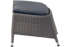 Ploß Vigo Fußhocker, Stahlgrau-meliert, Polyrattan, 56x54x40cm, Inkl. Polster -MBM Verkäufe 21632 3.jpg