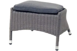 Ploß Vigo Fußhocker, Stahlgrau-meliert, Polyrattan, 56x54x40cm, Inkl. Polster -MBM Verkäufe 21632 6.jpg