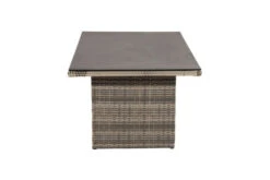 Ploß Rabida Lounge-Tisch, Champagner-meliert, Polyrattan, 140x85cm, Glasplatte In Steinoptik -MBM Verkäufe 21637 6.jpg