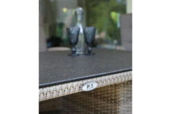 Ploß Rabida Lounge-Tisch, Champagner-meliert, Polyrattan, 140x85cm, Glasplatte In Steinoptik -MBM Verkäufe 21637 7.jpg