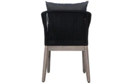 Ploß Arendal Diningsessel, Schwarz/grau, Rope/FSC-Akazie, 58,5x61,5x87cm, Inkl. Polster -MBM Verkäufe 21640 10.jpg