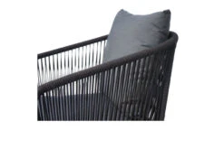 Ploß Arendal Diningsessel, Schwarz/grau, Rope/FSC-Akazie, 58,5x61,5x87cm, Inkl. Polster -MBM Verkäufe 21640 8.jpg