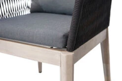 Ploß Arendal Diningsessel, Schwarz/grau, Rope/FSC-Akazie, 58,5x61,5x87cm, Inkl. Polster -MBM Verkäufe 21640 9.jpg