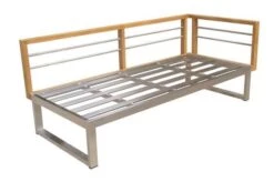 OUTFLEXX Ecklounge, Natur/grau, Edelstahl/Teak, 5 Personen, Inklusive Sessel Und Tisch 110 X 60 Cm, Lehne Links -MBM Verkäufe 21650 4.JPG 2