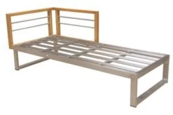OUTFLEXX Ecklounge, Natur/grau, Edelstahl/Teak, 5 Personen, Inklusive Sessel Und Tisch 110 X 60 Cm, Lehne Links -MBM Verkäufe 21652 4.JPG 1