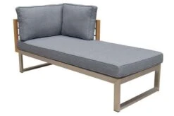 OUTFLEXX Ecklounge, Natur/grau, Edelstahl/Teak, 4 Personen, Inklusive Tisch 110 X 60 Cm, Lehne Links -MBM Verkäufe 21652 8.jpg