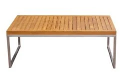 OUTFLEXX Ecklounge, Natur/grau, Edelstahl/Teak, 4 Personen, Inklusive Tisch 110 X 60 Cm, Lehne Links -MBM Verkäufe 21655 4.JPG